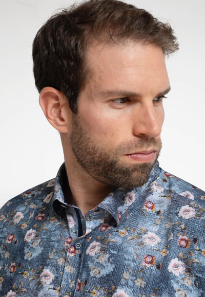 Camisa Estampado Flores Acuarela