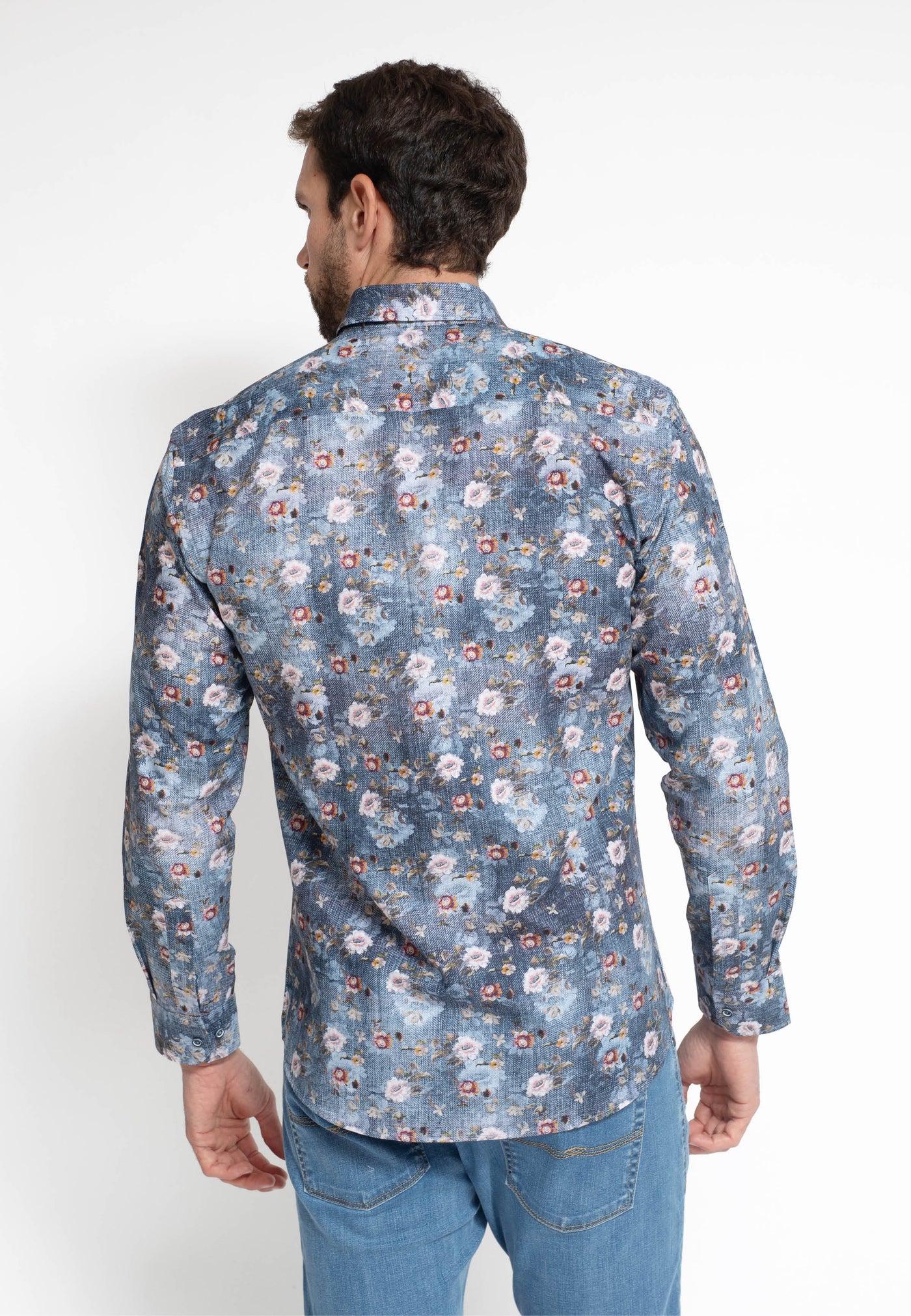 Camisa Estampado Flores Acuarela